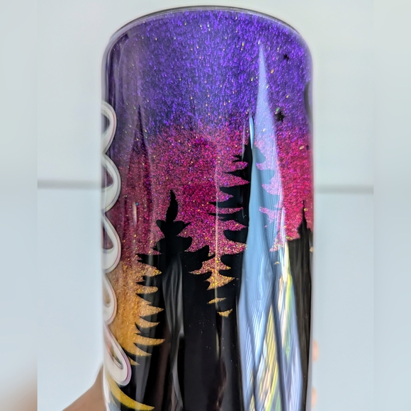NEW Personalized MICHELLE 30 oz. Tumbler Custom Northern Lights Aurora Borealis - Picture 4 of 16